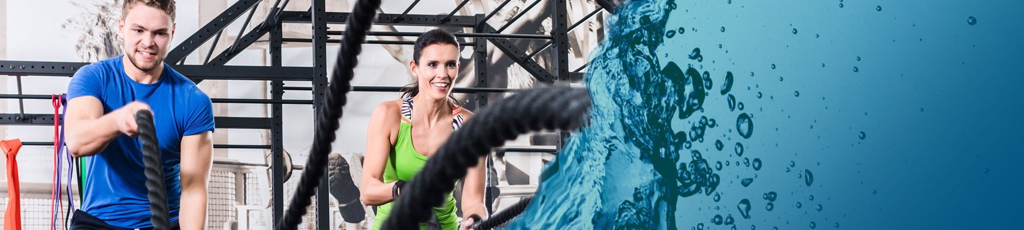 Water in a fitness club