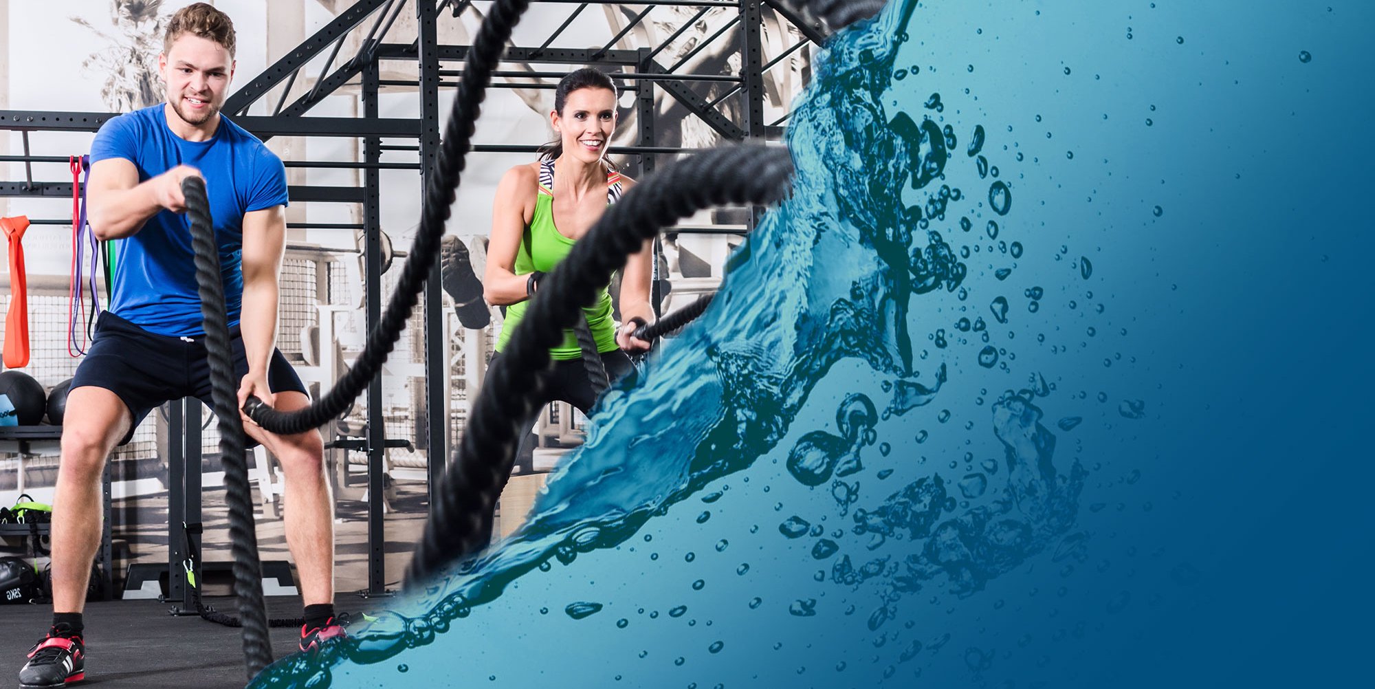 Woda w klubie fitness